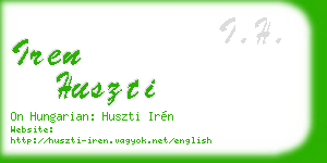 iren huszti business card