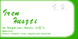 iren huszti business card